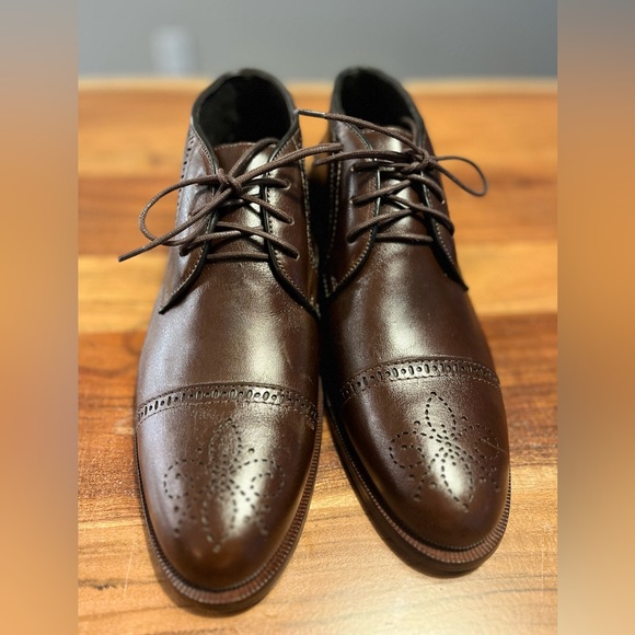 MARC JOSEPH NEW YORK mens Genuine Leather Gold Collection Dress Ankle Boots - Picture 2 of 4